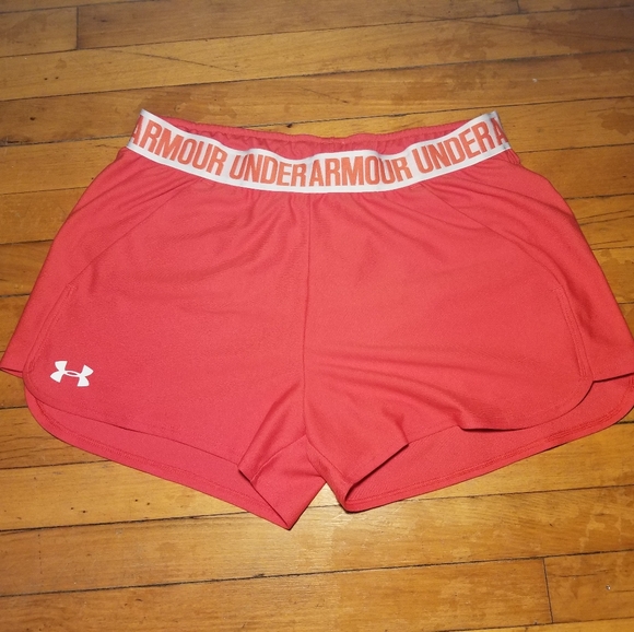 Under Armour Pants - Women's Under Armour Shorts in Coral Pink